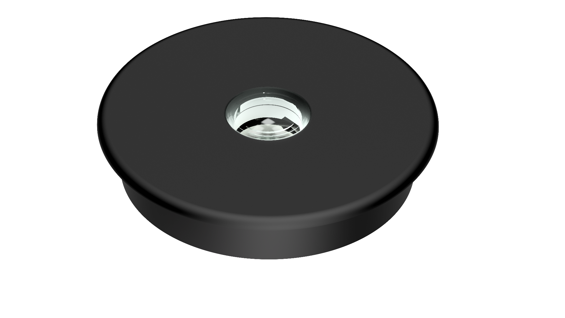 Decklight, White/White/Red light, Flush mnt, Blk